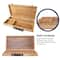 Pacific Arc 13" Bamboo Paint Box with 3 Compartments